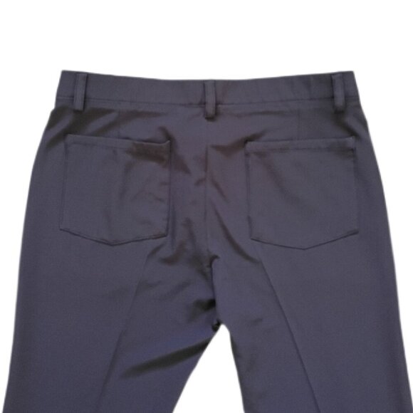 Haggar Cool Right Performance Flex Pants Men's 34x32 Blue Classic Fit Stretch - Picture 7 of 11